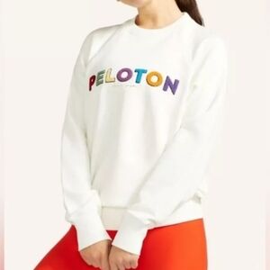 Nwt! Spiritual Gangster Peleton Classic Raglan Crewneck Terrycloth Sweatshirt